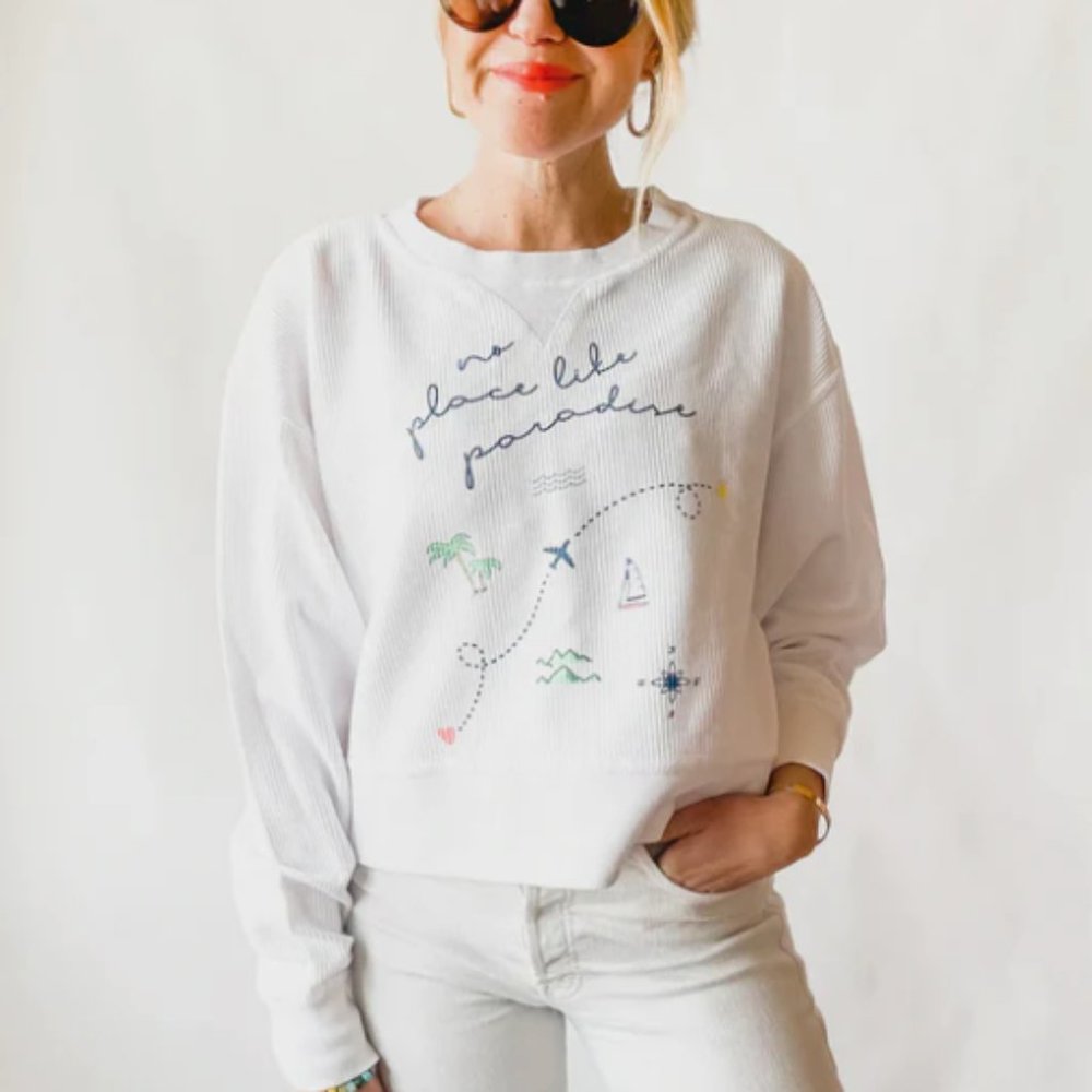BOAT HOUSE APPAREL No Place Like Paradise Sweater Women's
